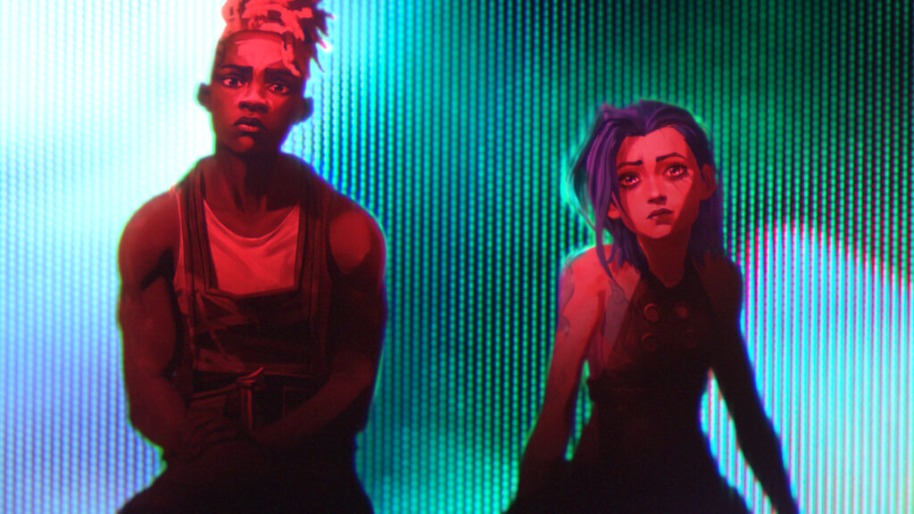 Ekko and Jinx in the Arcane Season 2 Ma Meilleure Ennemie music video (Image via Riot Games)