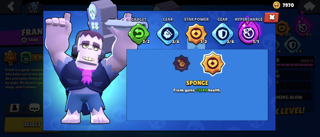 Star Power for Frank in Brawl Stars (image via esports.gg)