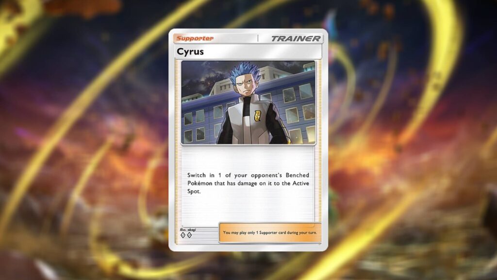 Cyrus card from the Space-Time Smackdown set (Image via esports.gg)