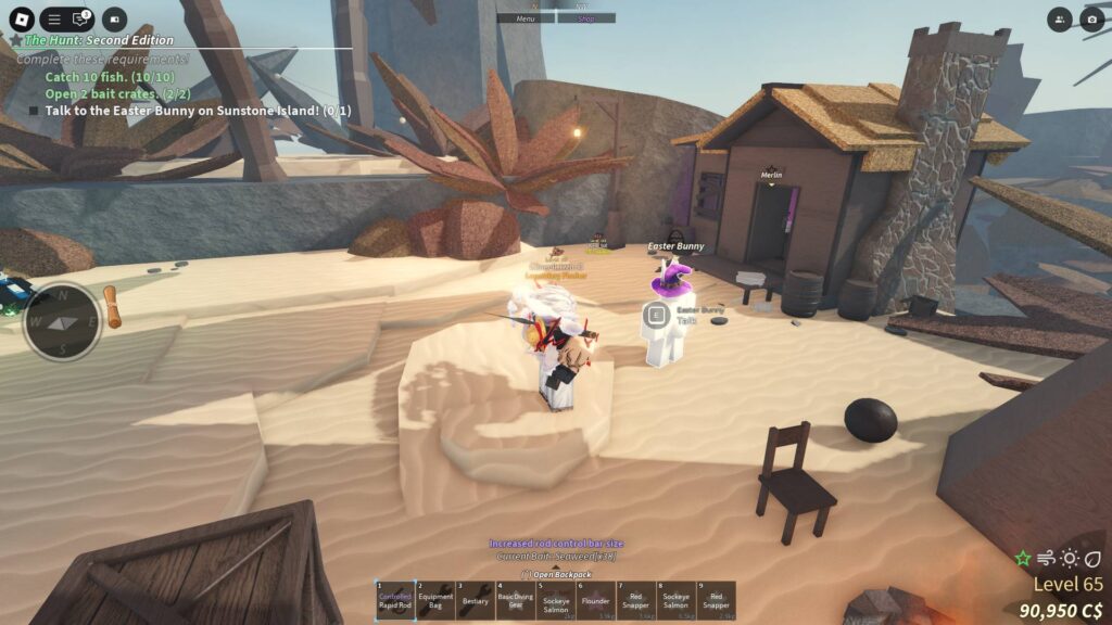 Easter Bunny on Sunstone Island. (Screenshot via esports.gg)