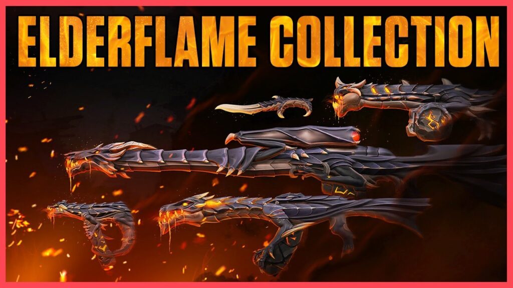 VALORANT's Elderflame weapon collection (Image via Riot Games)