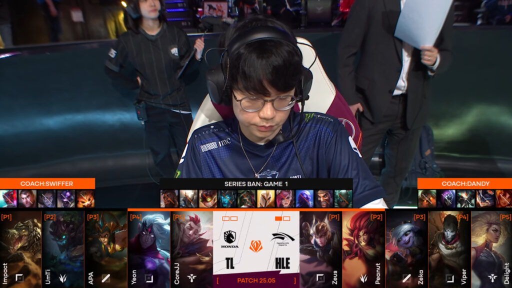 Game 2 draft (Image by LoL Esports)