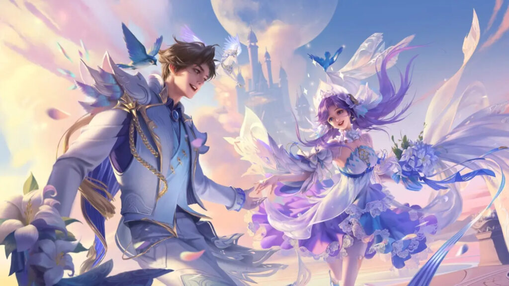 Honor of Kings' Valentine's Day skin line launched on Feb. 14, 2025 (Image via Honor of Kings)