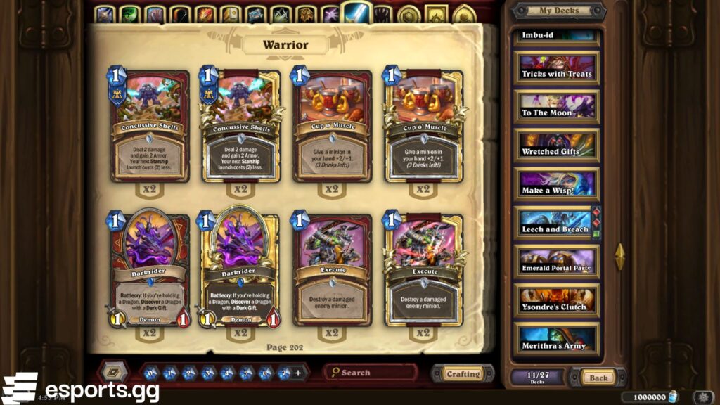 Into the Emerald Dream decks (Screenshot via esports.gg)