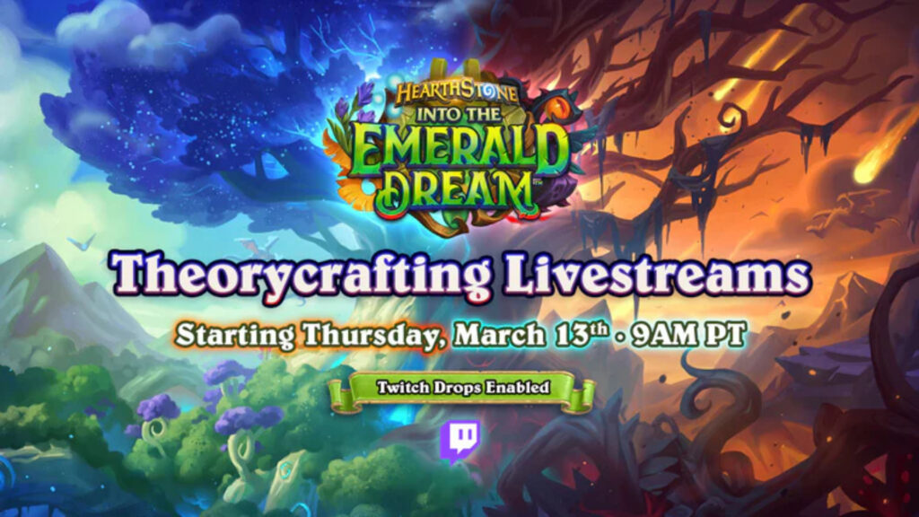 Information about Hearthstone's Into the Emerald Dream theorycrafting event (Image via Blizzard Entertainment)