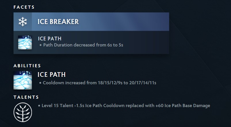 Jakiro Ice Breaker nerf Patch 7.38b (Image via <a href="https://www.dota2.com/patches/7.38b">Valve</a>)