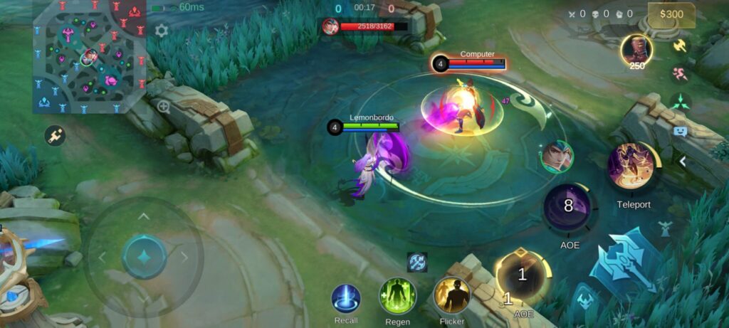 Use two abilities with different colors to a target to trigger the Yin-Yang effect. (Screenshot via esports.gg)