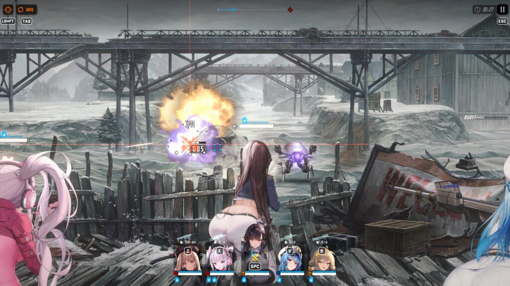 Marciana in combat in Goddess of Victory: NIKKE