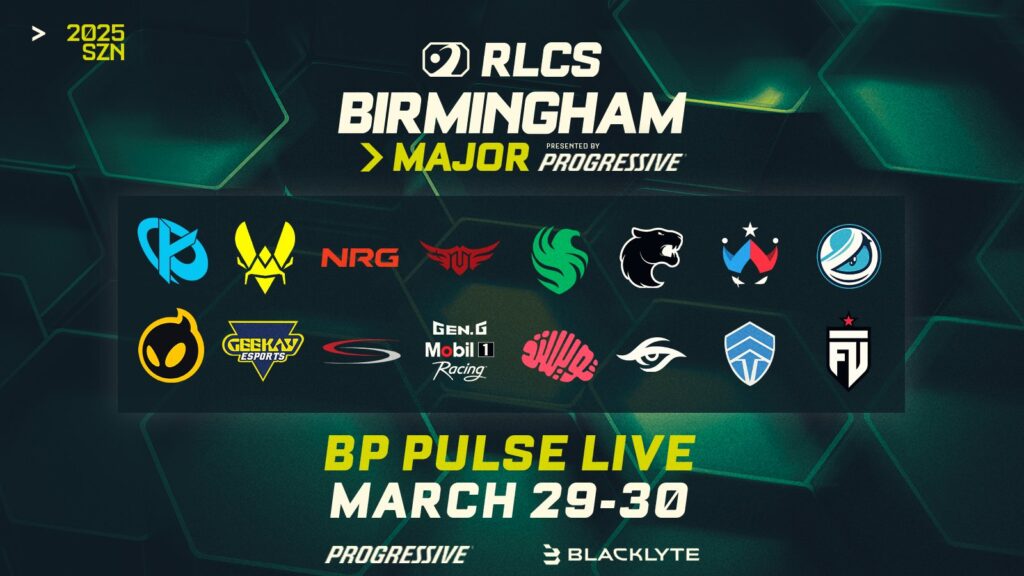 All teams at the RLCS 2025 Major 1 (image via Rocket Leagues Esports)