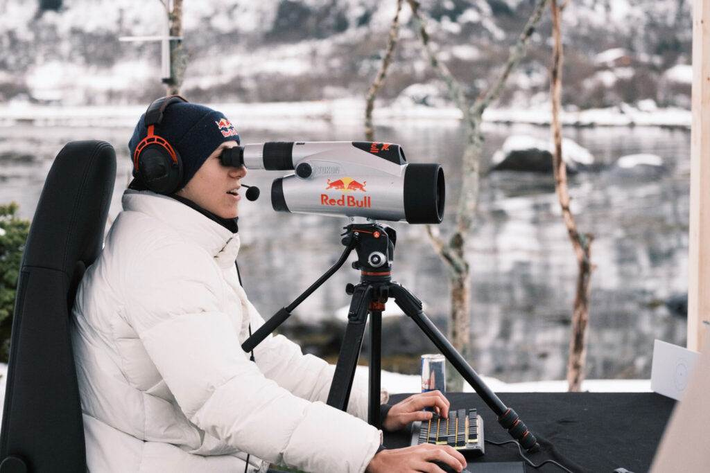 Mr Savage performs during record attempt "FurthestFrag" in Lofoten, Norway 11.29.2024 // Daniel Tengs / Red Bull Content Pool // SI202501310422 // Usage for editorial use only //