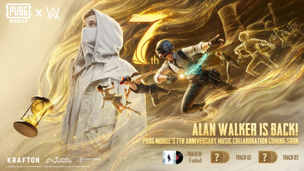 PUBG MOBILE to celebrate seven-year anniversary with three song tracks by Alan Walker (Image via PUBG MOBILE)