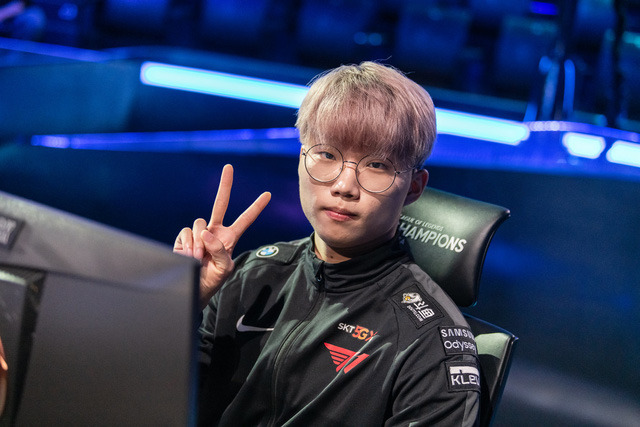 Canna was the top laner for T1 in 2019 (Photo via LCK)