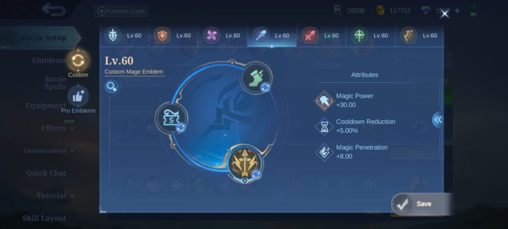 Revamp Kimmy emblem build guide in Mobile Legends. (Screenshot via esports.gg)