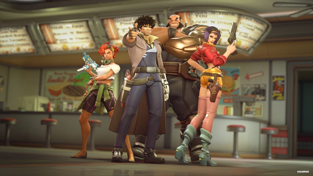 Overwatch 2 x Cowboy Bebop (Image via Blizzard Entertainment)