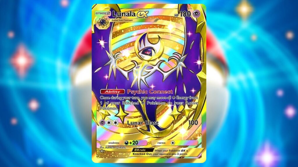 Crown Rare Lunala ex. (Image via esports.gg)