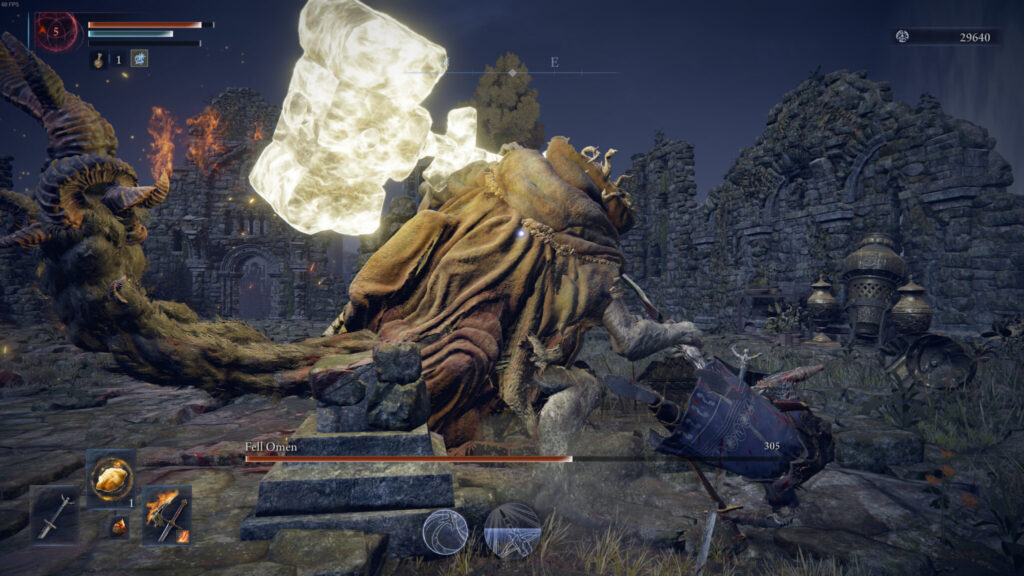 The Fell Omen is the opening boss of Nightreign. Screenshot by esports.gg