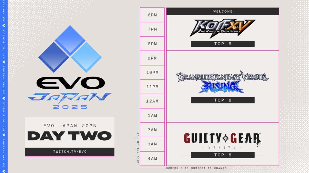 Saturday stream. Day 2 (image via Evo)