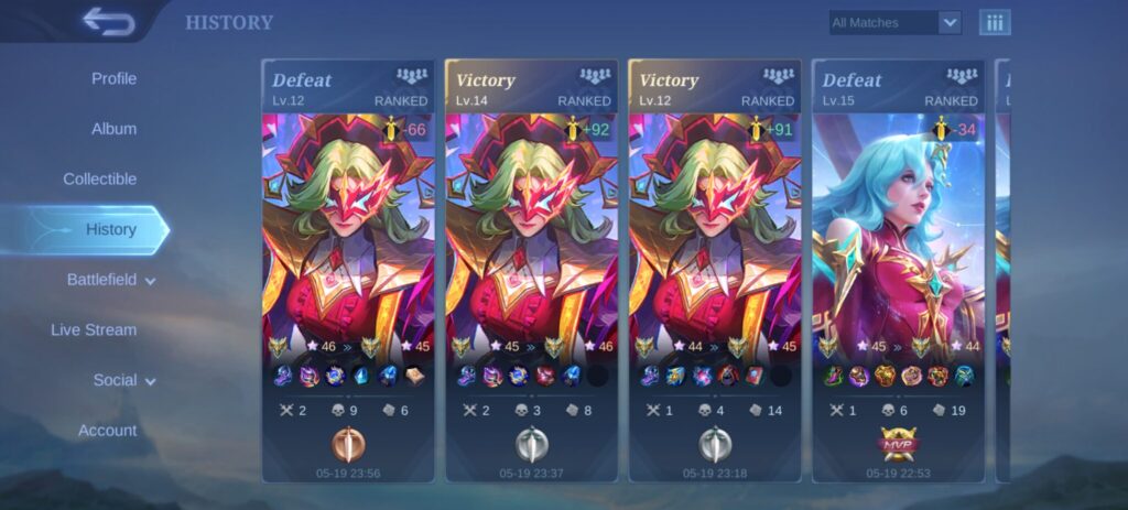 I was forced to play off-role and got lucky for two games until I didn't. (Screenshot via esports.gg)