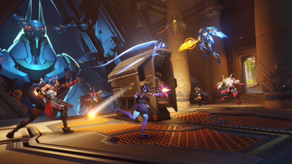 Junker Queen, Lifeweaver, Sombra, Pharah, Ana, and D.Va (Image via Blizzard Entertainment)