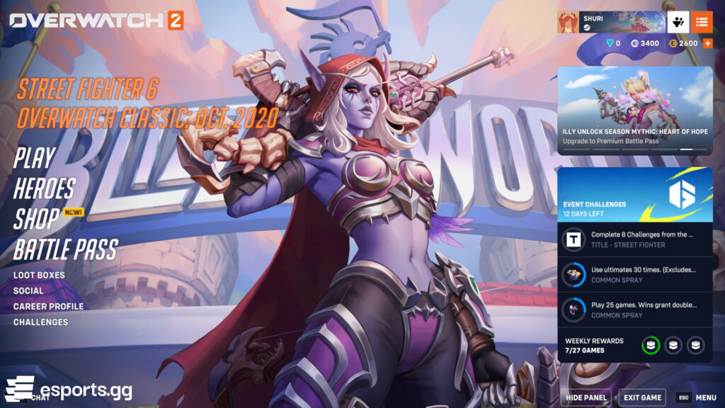 Sylvanas (Screenshot via esports.gg)