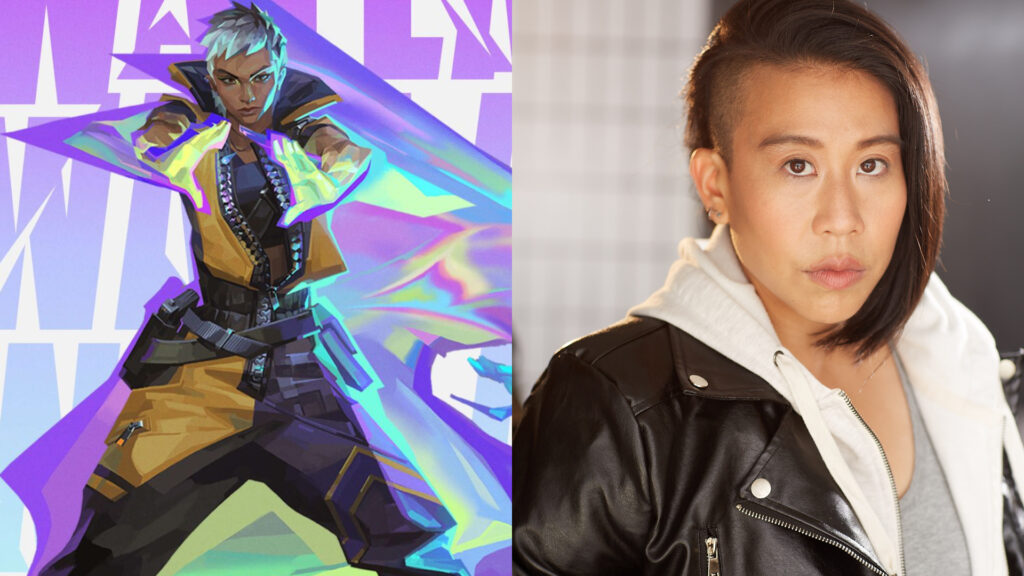 Waylay and her voice actress Mo Rodvanich (Image via Riot Games / IMDb)