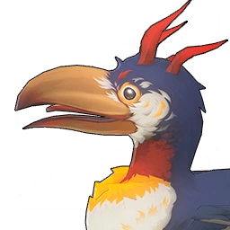 Creatures from the game Wuthering Waves that drops Ascension materials for the character Lupa: The image features Dwarf Cassowary