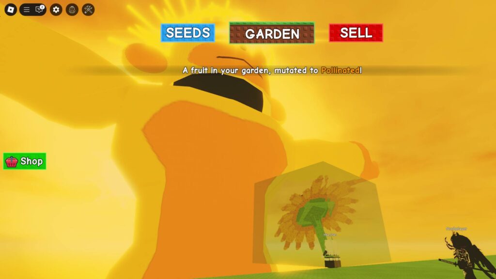 A player showing their Sunflower during the Sun God Event (Screenshot via esports.gg)