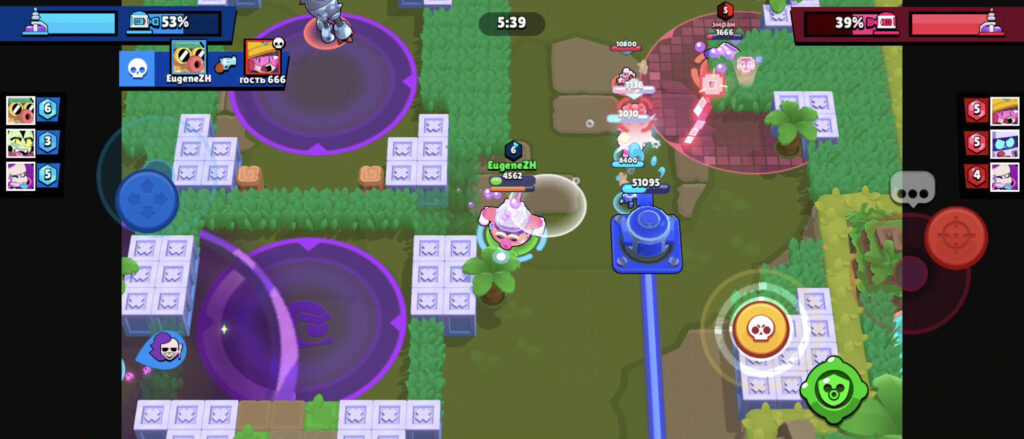 Hank on a Brawl Arena lane (Image via esports.gg)