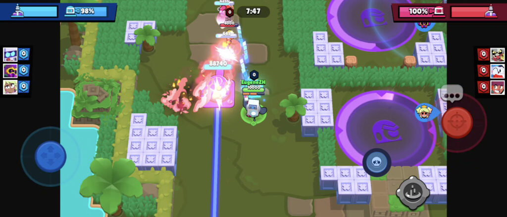 Attacking simple mobs (Image via esports.gg)