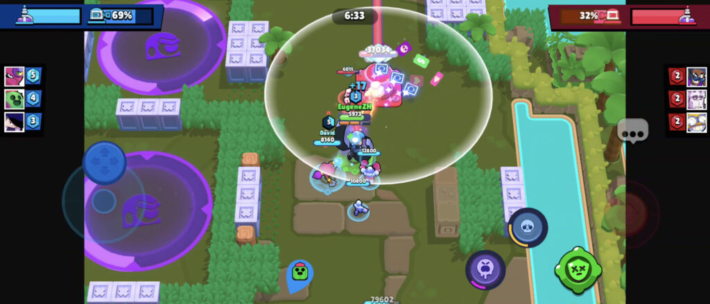 Destroying a turret in Brawl Arena (Image via esports.gg)