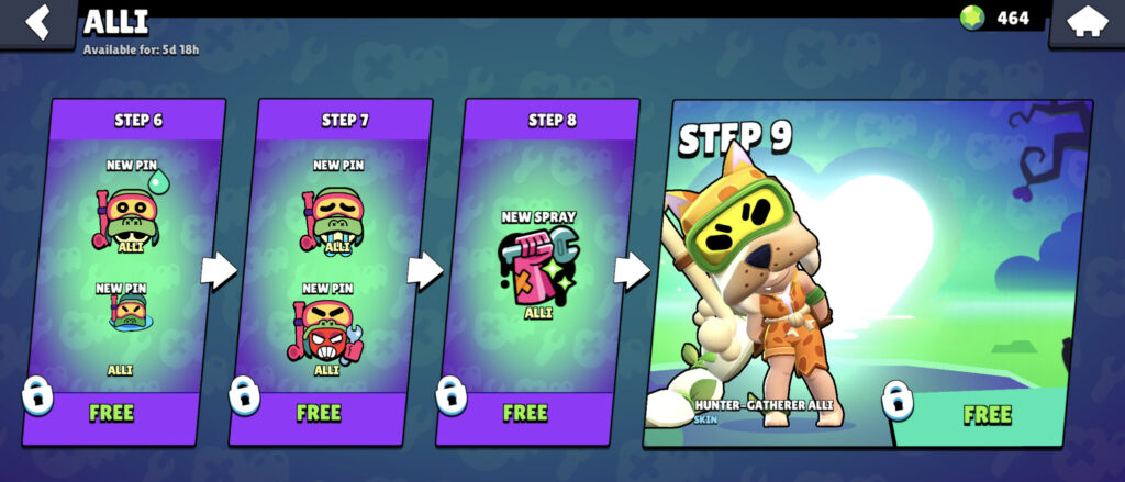 Alli in the Brawl Stars shop (image via esports.gg)