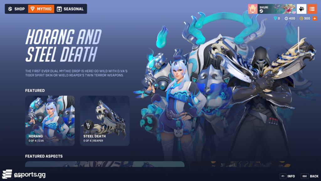 First-ever dual mythic drop is now live with Season 17 (Screenshot by esports.gg)