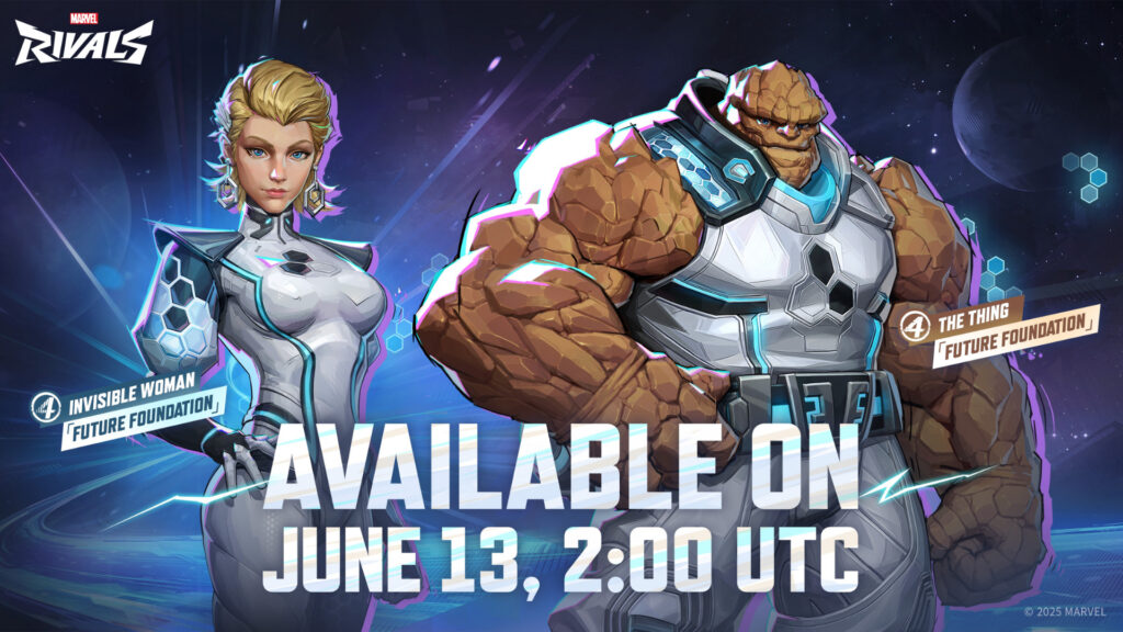 Invisible Woman and The Thing in their Future Foundation costumes (Image via NetEase Games)