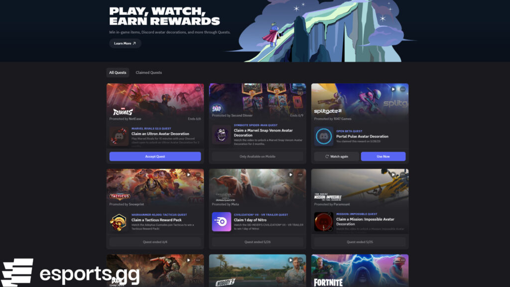 Marvel Snap Discord Quest (Screenshot via esports.gg)