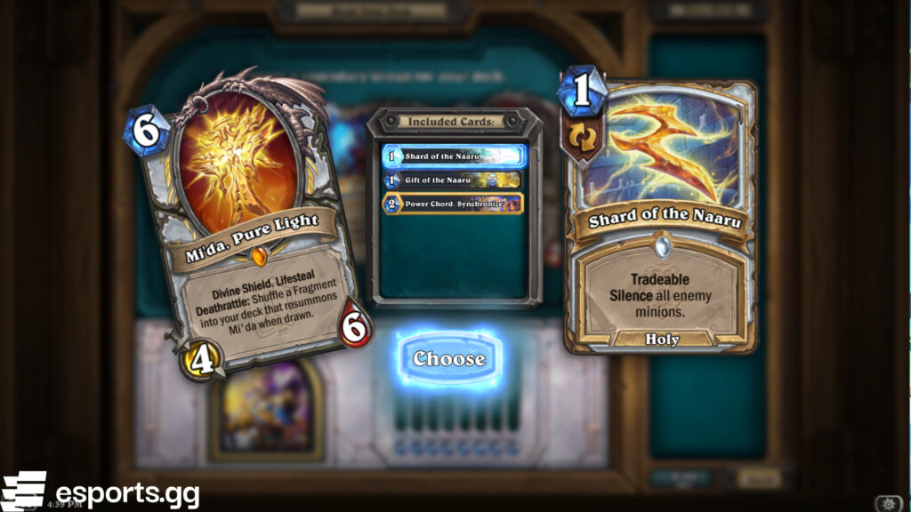 How the new Hearthstone Arena works (Screenshot via esports.gg)