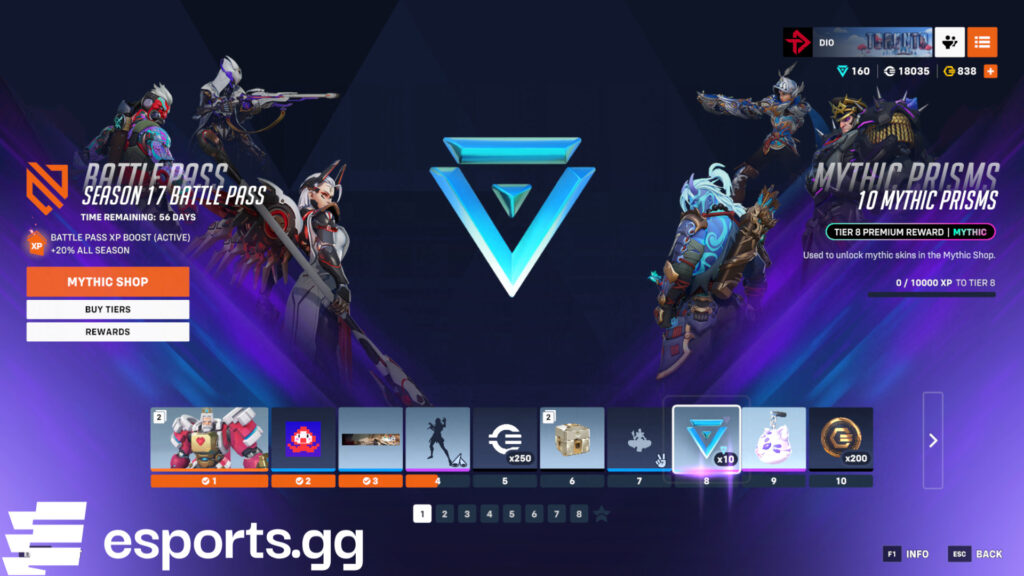 How to unlock Overwatch 2 Mythic Prisms (Screenshot via esports.gg)
