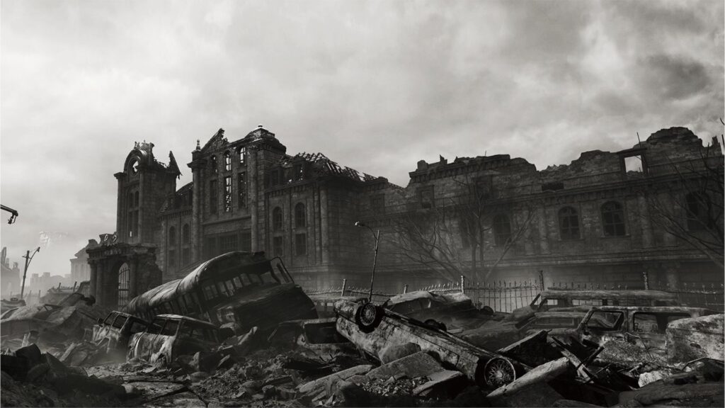 Resident Evil 9 showcases a dilapidated Raccoon City years after the G-Virus outbreak (Image via Capcom)