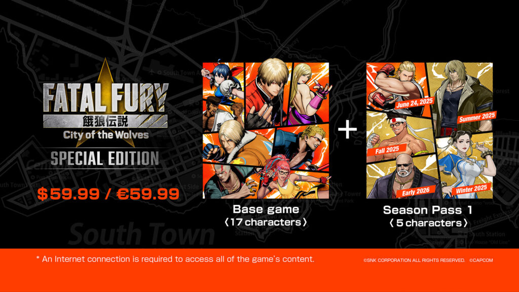 The regular FATAL FURY: City of the Wolves Special Edition price is $59.99 (Image via SNK Corporation)