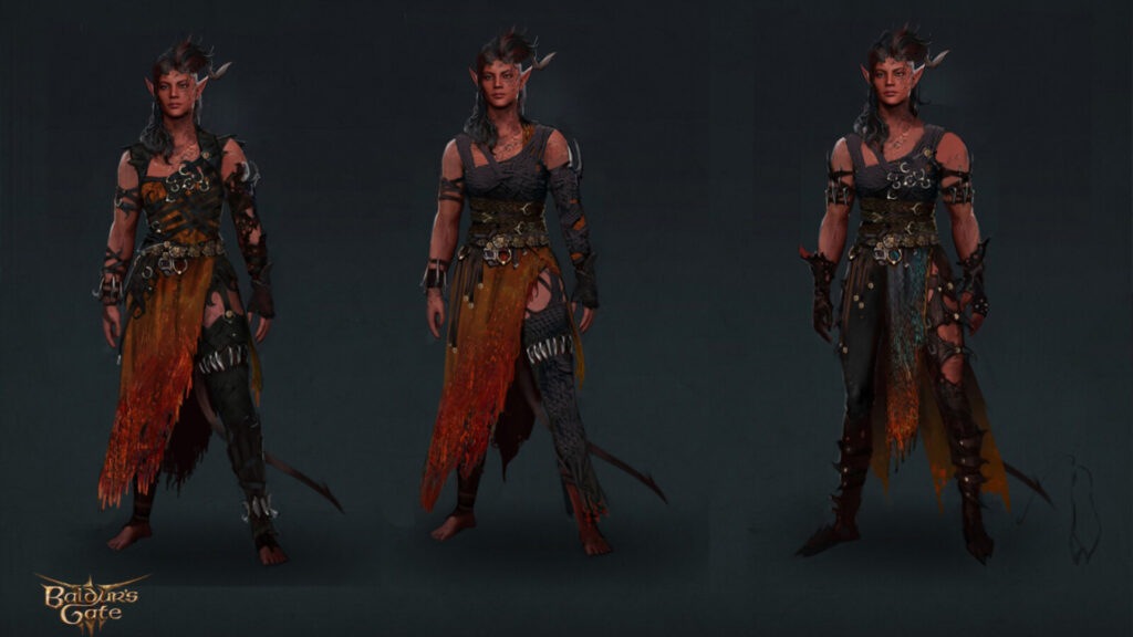 Karlach's Baldur's Gate 3 concept art (Image via Larian Studios)