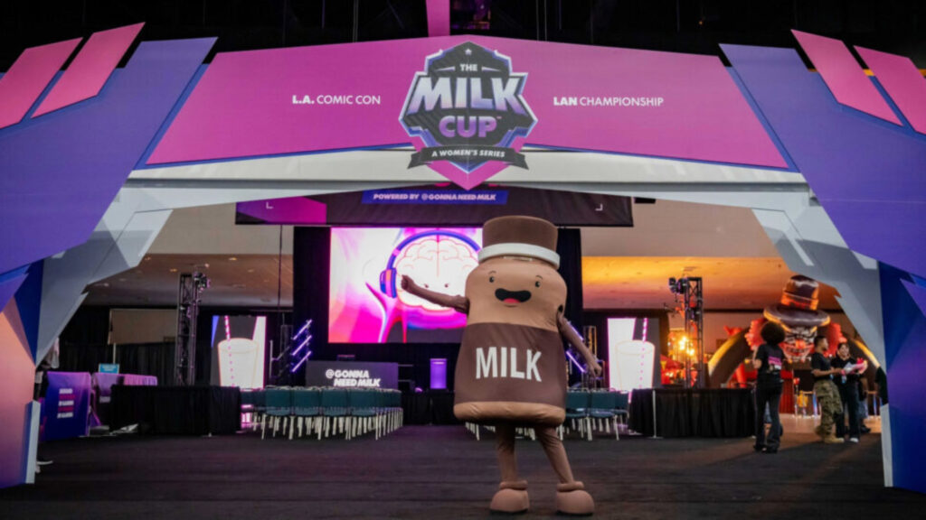 The Milk Cup's adorable mascot (Image via Cora Kennedy)