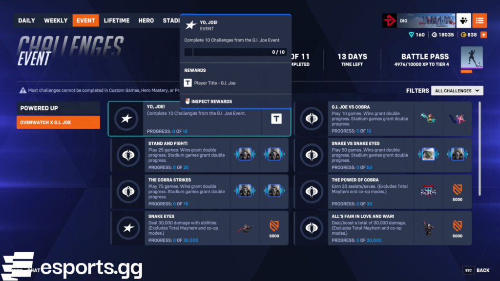 Overwatch 2 G.I. Joe event (Screenshot via esports.gg)