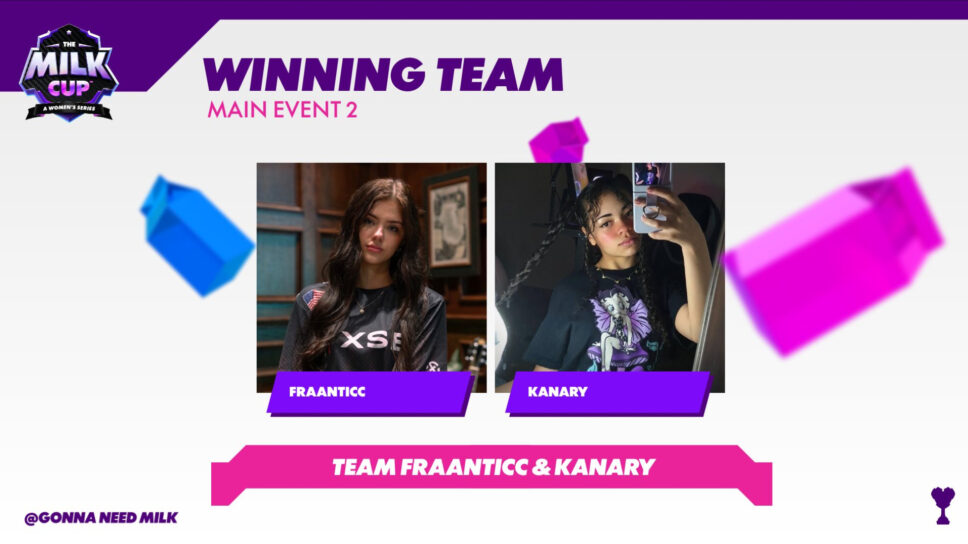 Fraanticc and Kanary win The Milk Cup 2025 Series 2: “Milk means so much as a way to empower women and get them into competitive gaming.” cover image