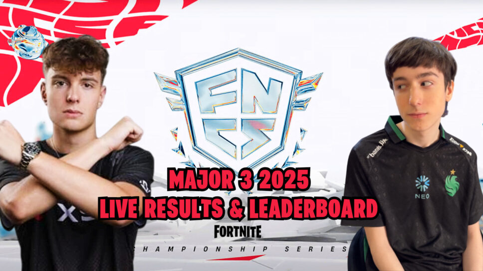 FNCS Major 3 2025: Live results & leaderboard cover image