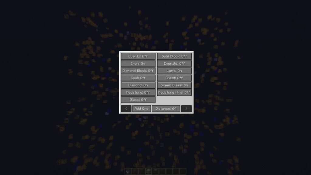 X-ray mods sometimes have multiple functions (Image via CurseForge)