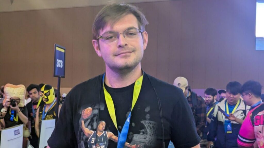 Player noproblem at Evo 2025 (Image via esports.gg)