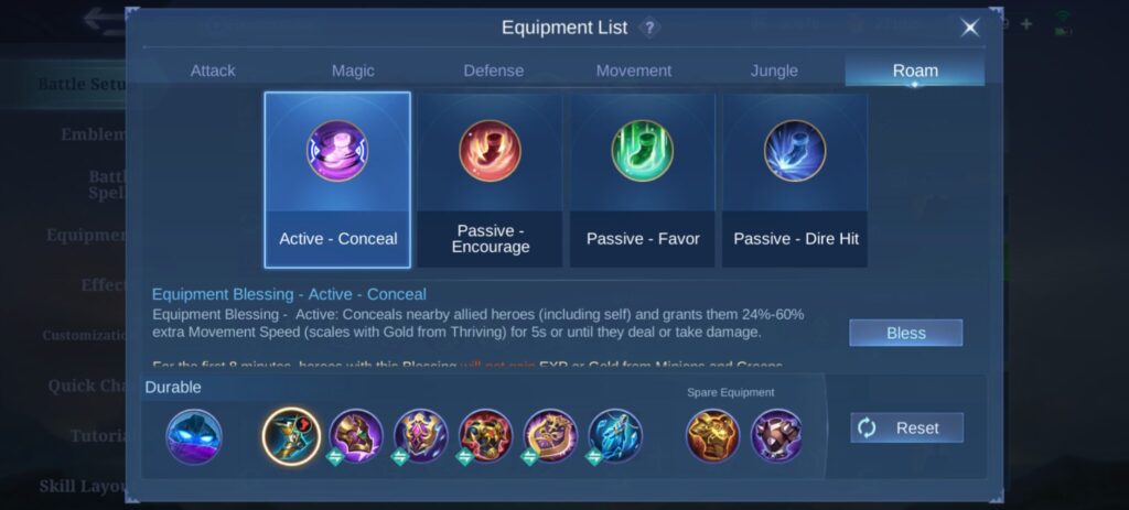 Atlas Item Build in MLBB (Screenshot via esports.gg)