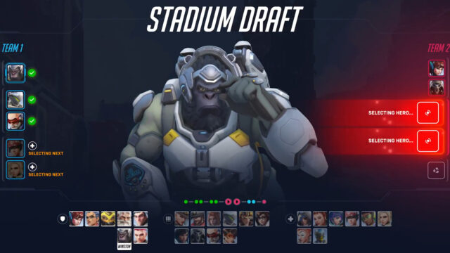 Overwatch 2 Stadium Draft disables mirror hero bans preview image