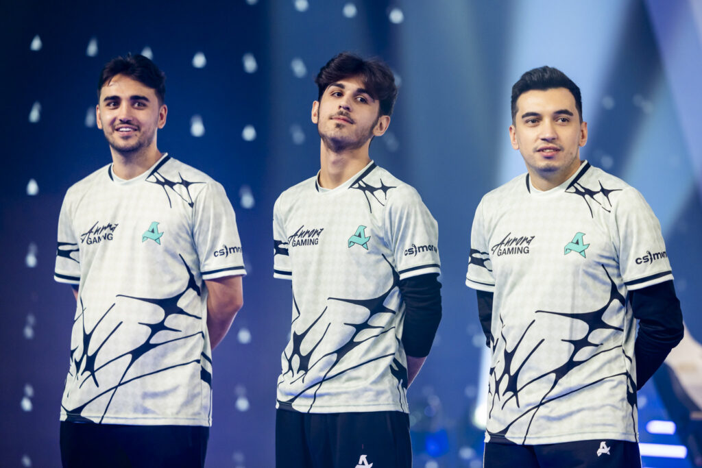 CS2 Aurora Gaming (photo by Esports World Cup | Viola Schuldner)