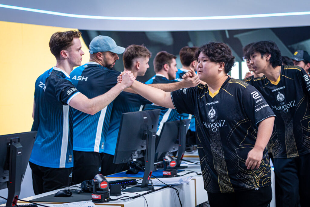 GamerLegion and The MongolZ (photo by Esports World Cup | Sophie Barrowclough)