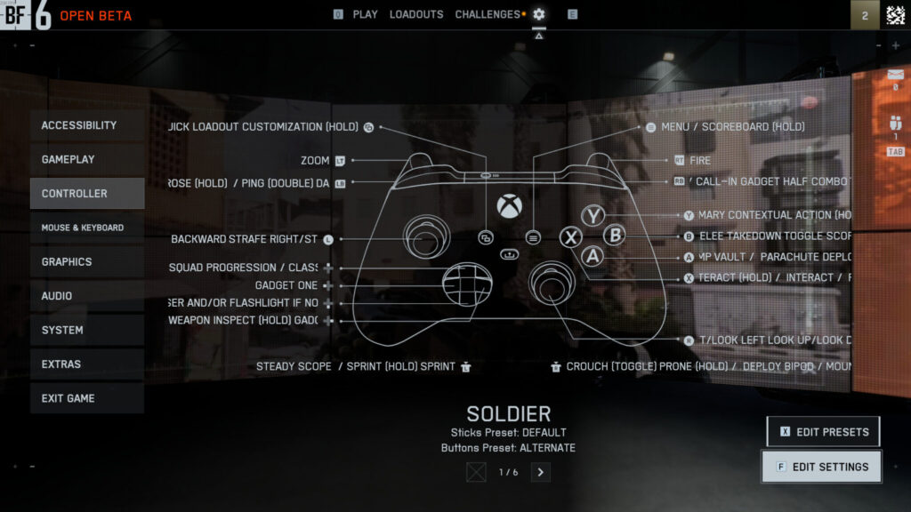 You can see what your scoreboard button is right from the settings. Screenshot by esports.gg